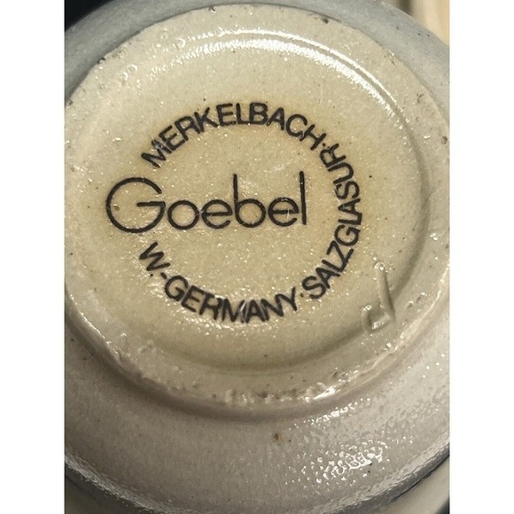 Goebel Merkelbach Salzglasur Jam Dish/salt an pepper Shaker Glazed Germany (716) - Picture 7 of 9